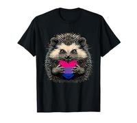 Drapeau Bisexuel Bi Pride Bisexualité LGBTQ Hérisson Cœur T-Shirt