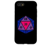 Drapeau bisexuel D20 Dice Bi Pride pour l'égalité des sexes Gaymer LGBTQ Coque pour iPhone SE (2020) / 7/8