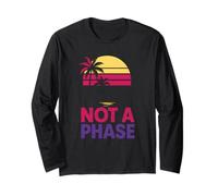 Drapeau Bisexuel Pride Not a Phase Retro pour homme LGBTQ+ Manche Longue