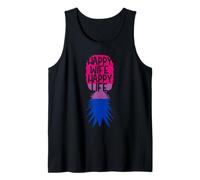 Drapeau bisexuel Upside Down Ananas Wife Swinger Débardeur
