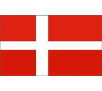 Drapeau Blanc À Personnaliser Marque Danemark Double Face Grande Drapeau Résistant Aux Intempérie Drapeau Double Face Pour Célébrations Fête Party 90X150Cm