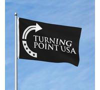 Drapeau blanc des États-Unis Turning Point avec œillet en métal, bannières de jardin, 1,5 x 2,4 m