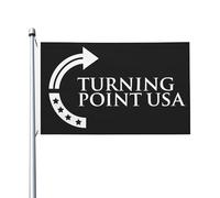 Drapeau blanc des États-Unis Turning Point, drapeau de la maison avec œillet en métal, drapeaux de jardin, bannières 3 x 5 pieds