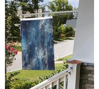 Drapeau bleu abstrait 61 x 91 cm pour extérieur et intérieur, printemps, été, automne, hiver, drapeaux de jardin avec œillets verticaux, double face, drapeaux de vacances pour décorations de cour