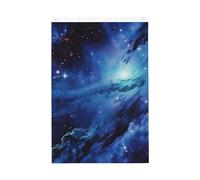 Drapeau bleu de l'univers spatial, 9,6 x 1,5 m, drapeaux de jardin vibrants, bannière de bienvenue saisonnière avec œillets en laiton, décoration de fond photo pour cour, porche, pelouse