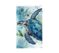 Drapeau bleu tortue de mer 0,9 x 1,5 m, drapeau de jardin vertical double face pour extérieur, cour, maison, bannière amusante pour décoration de la maison, drapeaux de jardin pour accrocher au mur
