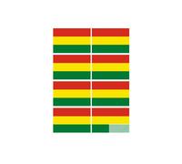 Drapeau Bolivie (8 Fois 9.5x6.3cm) - Sticker/Autocollant