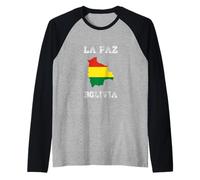 Drapeau Bolivie Vieilli La Paz Pride Manche Raglan
