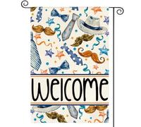Drapeau Bonne Fête Des Pères, Gratitude Et Bienvenue Pour Papa Drapeau Paysage Couleurs Vives Décoratif Drapeaux, Pour Les Défilés, Les Bureaux, D'Intérieur, 30x45cm