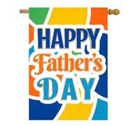 Drapeau Bonne fête des pères ! Je t'aime, super papa ! Garten flagge | Balcon 30x45cm ésistantes à la décoloration pelouse drapeaux couleurs éclatantes extérieur drapeaux Festival Pelouse