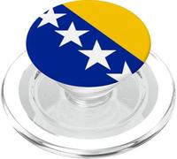 Drapeau Bosnie-Herzégovine Bosnie-Herzégovine Cœur Fier Patrimoine PopSockets PopGrip pour MagSafe