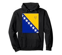 Drapeau Bosnie-Herzégovine Bosnie-Herzégovine Cœur Fier Patrimoine Sweat à Capuche