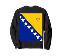 Drapeau Bosnie-Herzégovine Bosnie-Herzégovine Cœur Fier Patrimoine Sweatshirt