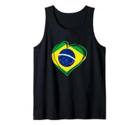 Drapeau Brésil I Love Brésil Brésil Homme Femme Débardeur