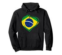 Drapeau Brésil I Love Brésil Brésil Homme Femme Sweat à Capuche