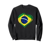 Drapeau Brésil I Love Brésil Brésil Homme Femme Sweatshirt