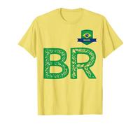 Drapeau Brésil - Lettre B et lettre R - Brésil ylw T-Shirt