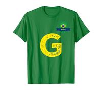 Drapeau Brésil Lettre G Brésil T-Shirt