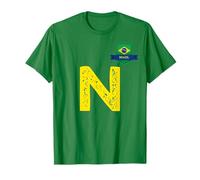 Drapeau Brésil Lettre N Brésil T-Shirt