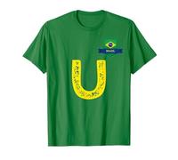 Drapeau Brésil Lettre U Brésil T-Shirt