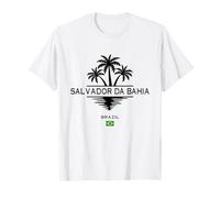 Drapeau Brésil Salvador da Bahia - Palmiers du Brésil - Souvenir T-Shirt