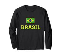 Drapeau Brésil Souvenir Brésil Drapeau Brésil Manche Longue