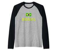 Drapeau Brésil Souvenir Brésil Drapeau Brésil Manche Raglan