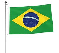 Drapeau brésilien Welcome Garden Flag Double Face 2x3 Outdoor Flags, for Yard Patio Lawn Room Outside