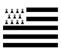 Drapeau Bretagne - 15x11cm - Sticker/Autocollant