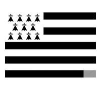 Drapeau Bretagne - 29x21cm - Sticker/Autocollant