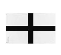 Drapeau Bretagne croix noire - Plusieurs Tailles - Polyester Résistant - Usage Intérieur/Extérieur - 10 Œillets - Pixelforma