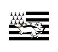 Drapeau Bretagne Hermine - 5x3.3cm - Sticker/Autocollant
