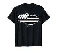 Drapeau Breton Breizh Bretagne France Breton Breton T-Shirt Graphique avec Valeur