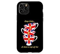 Drapeau Britannique Amusant Keep Calm and Have a Cup of Tea Coque pour iPhone 11 Pro