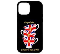 Drapeau Britannique Amusant Keep Calm and Have a Cup of Tea Coque pour iPhone 12 Mini