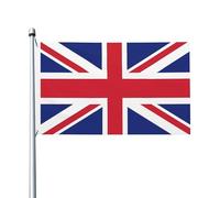 Drapeau britannique Angleterre Royaume-Uni Union Jack 90 x 150 cm, résistant à la décoloration, panneau décoratif pour extérieur, intérieur, maison, jardin, cour