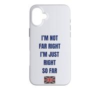 Drapeau Britannique Britannique des patriotes du Royaume-Uni Pas d'extrême Droite Coque pour iPhone 16 Plus