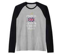 Drapeau Britannique Britannique Fière de Notre Union Manche Raglan