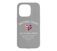 Drapeau Britannique « Dad are The Best Dads » pour la fête des pères Coque pour iPhone 15 Pro