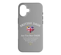 Drapeau Britannique « Dad are The Best Dads » pour la fête des pères Coque pour iPhone 16