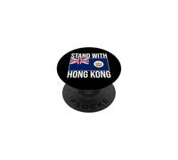 Drapeau Britannique de Hong Kong Avant Handover 1959-1997 Liberté pour Hong Kong PopSockets PopGrip Adhésif