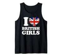 Drapeau Britannique I Love British Girls Union Jack Débardeur