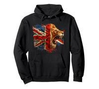 Drapeau Britannique Lion Funny British Pride Power Sweat à Capuche