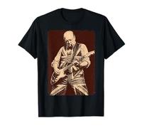 Drapeau Britannique nostalgique Winston Churchill Jouant de la Guitare T-Shirt