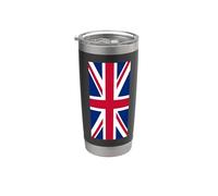Drapeau britannique rouge blanc bleu Gobelet isotherme en acier inoxydable double paroi