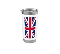Drapeau britannique rouge blanc bleu Gobelet isotherme en acier inoxydable double paroi