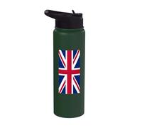 Drapeau britannique rouge blanc bleu Stainless Steel Insulated Water Bottle