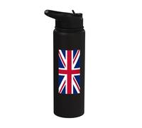 Drapeau britannique rouge blanc bleu Stainless Steel Insulated Water Bottle