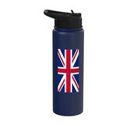 Drapeau britannique rouge blanc bleu Stainless Steel Insulated Water Bottle