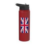 Drapeau britannique rouge blanc bleu Stainless Steel Insulated Water Bottle